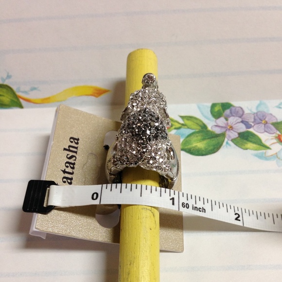 Natasha Silver 'Good Luck' Elephant Ring - Picture 6 of 8